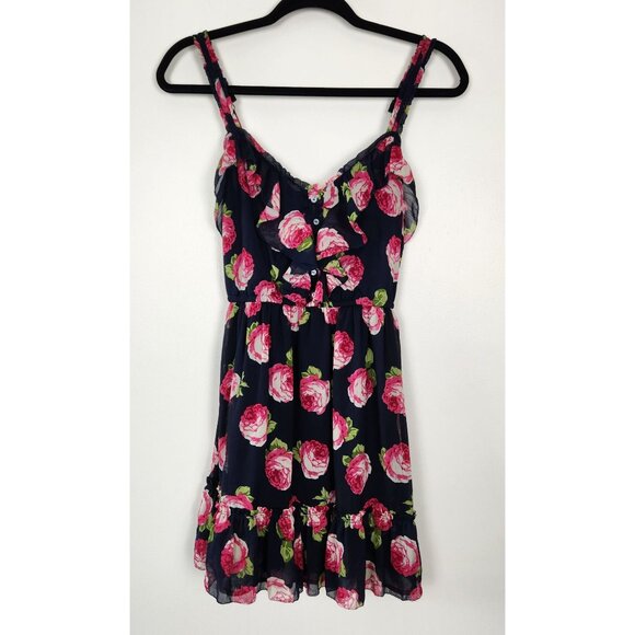 Abercrombie & Fitch Floral Babydoll Sundress, S, Adjustable Straps, Coquette - Picture 1 of 10